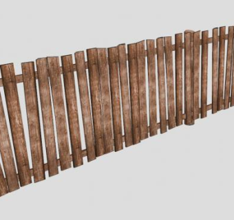 木制栏杆su模型下载_sketchup草图大师SKP模型