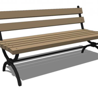 园椅su模型下载_sketchup草图大师SKP模型