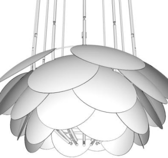 造型吊灯su模型下载_sketchup草图大师SKP模型