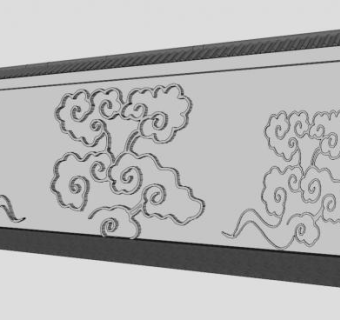 祥云浮雕su模型下载_sketchup草图大师SKP模型