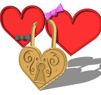 桃心su模型下载_sketchup草图大师SKP模型