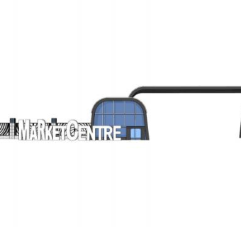 现代商业中心入口大门SU模型下载_sketchup草图大师SKP模型