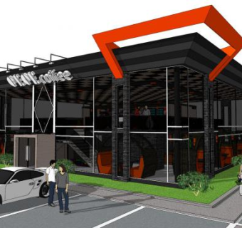 阳光房咖啡馆su模型下载_sketchup草图大师SKP模型