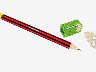 铅笔和削笔刀的SKP<em>素材模型</em>设计_su模型下载 草图大师...