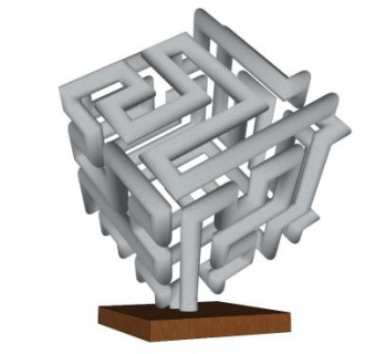 工业风雕塑su模型下载_sketchup草图大师SKP模型