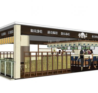 日式料理店su模型下载_sketchup草图大师SKP模型