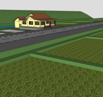 稻田的su模型下载_sketchup草图大师SKP模型