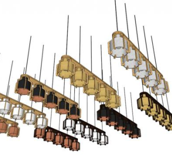 灯具设计su模型下载_sketchup草图大师SKP模型