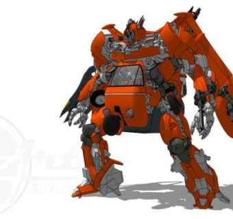 小机器人su模型下载_sketchup草图大师SKP模型