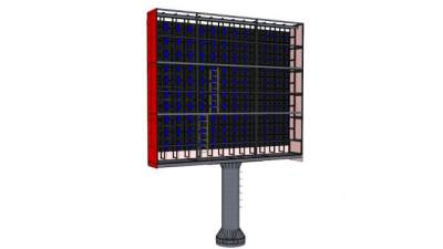户外显示屏su模型下载_sketchup草图大师SKP模型