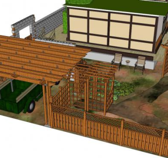 日式门厅su模型下载_sketchup草图大师SKP模型