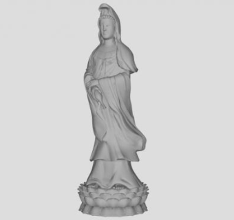 观音像su模型下载_sketchup草图大师SKP模型