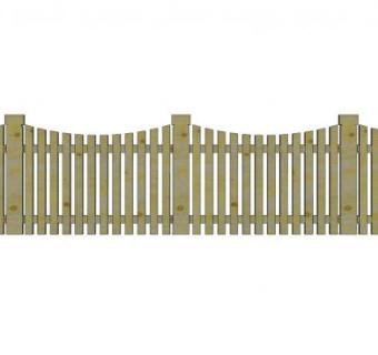 木格栅围栏su模型下载_sketchup草图大师SKP模型