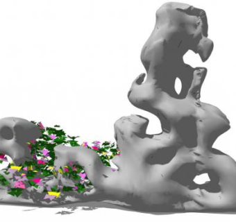 假山太湖石小品景墙su模型下载_sketchup草图大师SKP模型