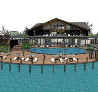 接待中心su模型下载_sketchup草图大师SKP模型