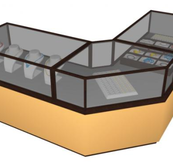 珠宝柜su模型下载_sketchup草图大师SKP模型