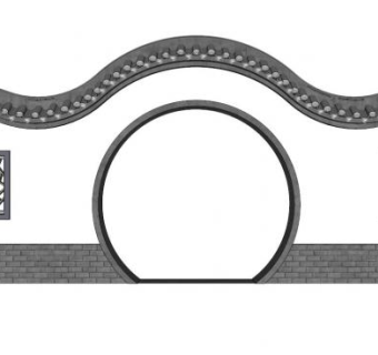 中式拱门su模型下载_sketchup草图大师SKP模型