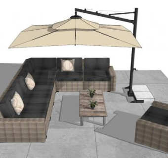 公共空间家具su模型下载_sketchup草图大师SKP模型