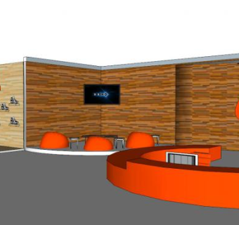 耐克展厅su模型下载_sketchup草图大师SKP模型