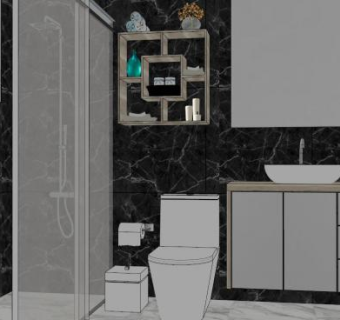 厕所用具su模型下载_sketchup草图大师SKP模型