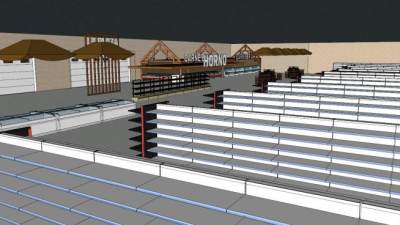 超市室内设计su模型下载_sketchup草图大师SKP模型