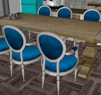 啤酒桌子su模型下载_sketchup草图大师SKP模型