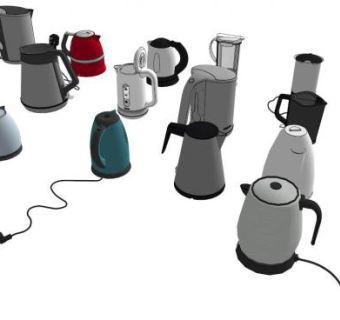 电热壶su模型下载_sketchup草图大师SKP模型