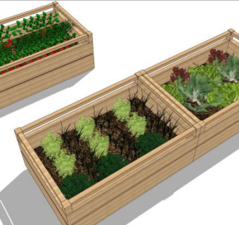 蔬菜种植su模型下载_sketchup草图大师SKP模型