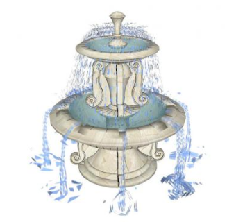 欧式水砵su模型下载_sketchup草图大师SKP模型