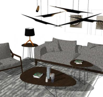 极简家具su模型下载_sketchup草图大师SKP模型