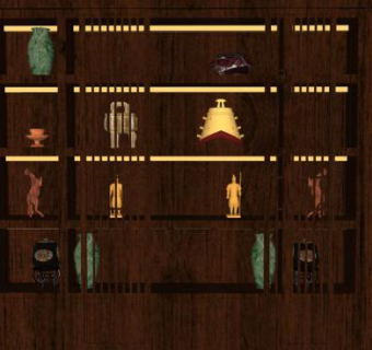 古董收藏品SU模型下载_sketchup草图大师SKP模型