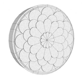 牡丹浮雕su模型下载_sketchup草图大师SKP模型