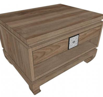 中式立柜su模型下载_sketchup草图大师SKP模型