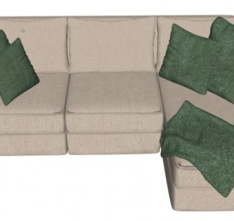 书房沙发su模型下载_sketchup草图大师SKP模型