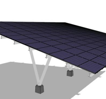 光伏发电su模型下载_sketchup草图大师SKP模型