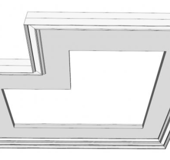 石膏天花吊顶su模型下载_sketchup草图大师SKP模型