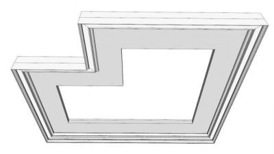 石膏天花吊顶su模型下载_sketchup草图大师SKP模型