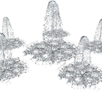 水花su模型下载_sketchup草图大师SKP模型