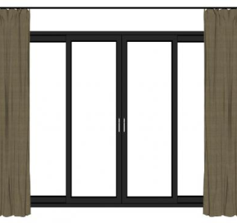 拖拉门su模型下载_sketchup草图大师SKP模型