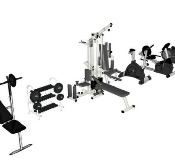 健身器素材su模型下载_sketchup草图大师SKP模型