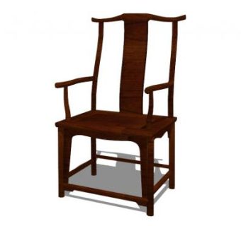 中式茶椅su模型下载_sketchup草图大师SKP模型