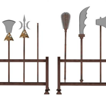 兵器架su模型下载_sketchup草图大师SKP模型