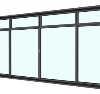 阳台玻璃窗su模型下载_sketchup草图大师SKP模型