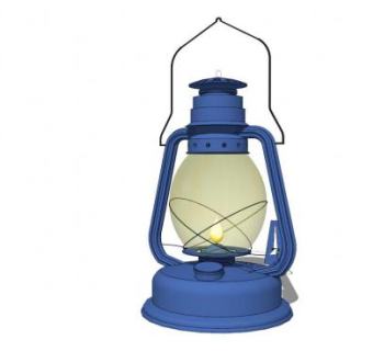 煤油灯su模型下载_sketchup草图大师SKP模型