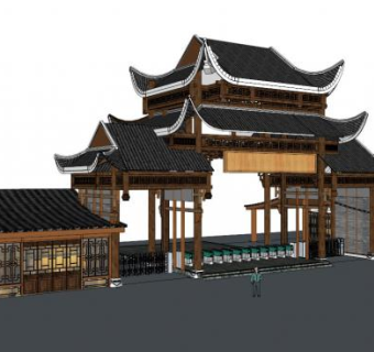 售票处su模型下载_sketchup草图大师SKP模型