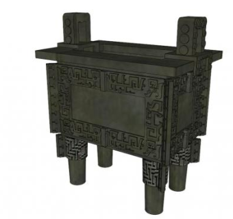 青铜器su模型下载_sketchup草图大师SKP模型