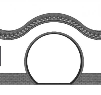 中式圆洞门su模型下载_sketchup草图大师SKP模型