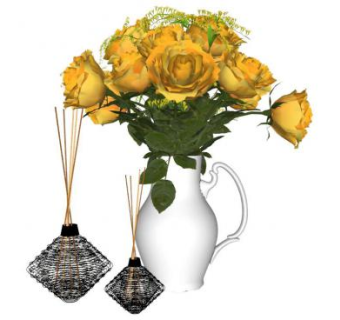 装饰花su模型下载_sketchup草图大师SKP模型