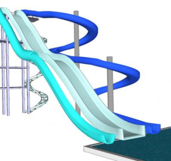 游泳梯su模型下载_sketchup草图大师SKP模型