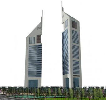 办公大楼设计su模型下载_sketchup草图大师SKP模型